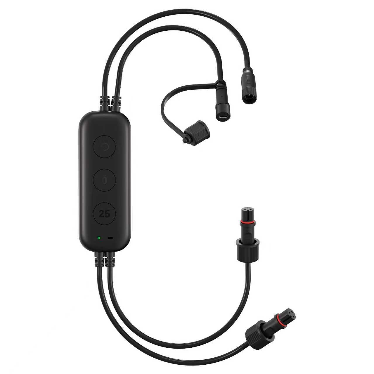 WLED Controller for Permanent Outdoor Lights TypeA Black